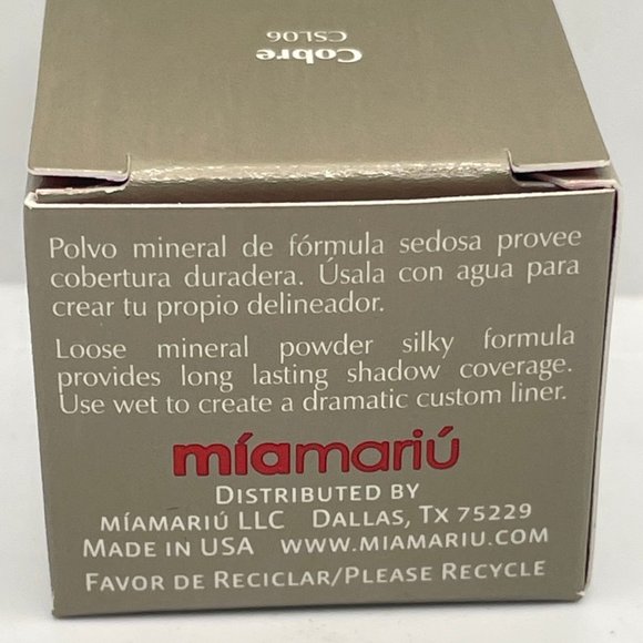 Mia Mariu Mineral Loose powder Eye Shadow-Liner Cobre - Picture 5 of 5